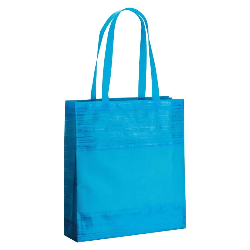 Pungă de cumpărături din material nețesut, sudată termic, cu pliu de lărgire – cu imprimare personalizată