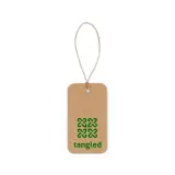 Etichetă dreptunghiulară fabricată din hârtie 100% reciclată (700 g/m²) Label Rectangular – cu imprimare personalizată — fotografia 4