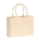 Geantă de cumpărături din bumbac laminat, 300 g/m² – cu imprimare personalizată — fotografia 1