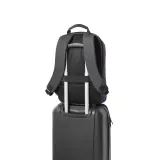 Rucsac anti-furt din poliester reciclat de înaltă densitate 600D Genoa Bpack – cu imprimare personalizată — fotografia 9