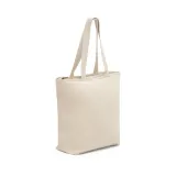 Tote bag din bumbac 100% cu fermoar (280 g/m²) Hackney — fotografia 1