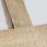 Tote bags din iuta pentru cumparaturi cu mânere lungi Elegant Shopper — fotografia 3