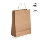 Pungă de hârtie kraft (115 g/m²) Leia – cu imprimare personalizată — fotografia 2