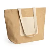 Tote bag Gavia laminată din iută — fotografia 3
