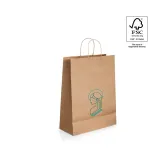 Pungă de hârtie kraft (115 g/m²) Leia – cu imprimare personalizată — fotografia 7