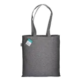 Pungă de cumpărături din bumbac reciclat, 280 g/m², cu mânere lungi – cu imprimare personalizată — fotografia 2