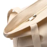 Bag Lucix greige din bumbac 230 g/m² cu fermoar — fotografia 3
