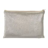 Trusă de cosmetice din policoton strălucitor, de 90 g/m², cu fermoar – cu imprimare personalizată — fotografia 2