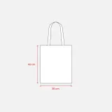 Tote bag de cumpărături din pânză de 280 g/m², cu mânere lungi — fotografia 4
