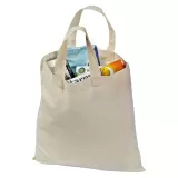 Tote bags din bumbac cu mânere scurte Antibes — fotografia 4