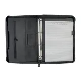 Servietă din microfibră și piele sintetică. Clasor cu inele – cu imprimare personalizată — fotografia 2