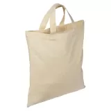 Tote bags din bumbac cu mânere scurte Antibes — fotografia 1