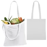 Tote bags din bumbac cu mânere lungi Franca — fotografia 3