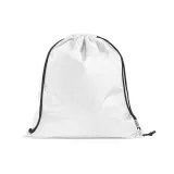 Rucsac cu snur 190T poliester reciclat (100% rPET) Pemba – cu imprimare personalizată — fotografia 1