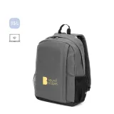 Rucsac pentru laptop din poliester reciclat 600D de înaltă densitate, 15" Liverpool – cu imprimare personalizată — fotografia 5