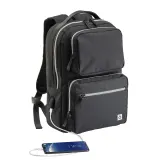 Rucsac pentru laptop din R-pet, cu port USB extern – cu imprimare personalizată — fotografia 1