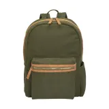 Rucsac din pânză reciclată, cu compartiment căptușit pentru notebook – cu imprimare personalizată — fotografia 2