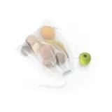 Geantă pliabilă din plasă și poliester reciclat 190T (100% rPET) Bolzano – cu imprimare personalizată — fotografia 7