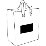 Tote bag pentru cumpărături pliabila cu capsa Palma — fotografia 2