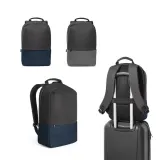 Rucsac anti-furt din poliester reciclat de înaltă densitate 600D Genoa Bpack – cu imprimare personalizată — fotografia 2