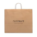 Pungă de hârtie kraft (115 g/m²) Kira – cu imprimare personalizată — fotografia 3