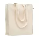 Tote bags din Bumbac Organic SBT 140 g/m² - Natur (cu burduf) — fotografia 1