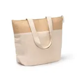 Cooler bag Morea greige din iută 280 g/m² cu fermoar — fotografia 3