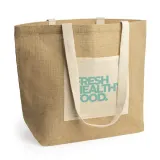 Tote bag Gavia laminată din iută — fotografia 6