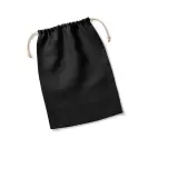 Saculet din iuta NEGRU - Jute Stuff Bag Black — fotografia 2
