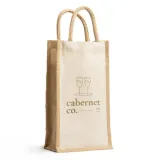 Tote bag Loire laminată din iută — fotografia 4