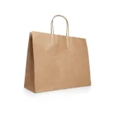 Pungă de hârtie kraft (115 g/m²) Kira – cu imprimare personalizată — fotografia 2