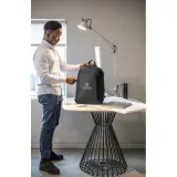 Rucsac pentru laptop din poliester reciclat 600D de înaltă densitate Drammen – cu imprimare personalizată — fotografia 5