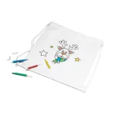 Rucsac cu snur de colorat pentru copii Glencoe – cu imprimare personalizată — fotografia 6