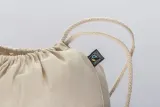 Rucsac din bumbac FAIRTRADE ® de 140 g/m², cu închidere cu șnur – cu imprimare personalizată — fotografia 4