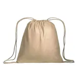 Rucsac din bumbac de 95 g/m², cu închidere cu șnur – cu imprimare personalizată — fotografia 2