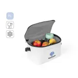 Geantă termică din poliester reciclat 600D cu curea reglabilă 7 L Cancun – cu imprimare personalizată — fotografia 6