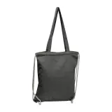 Tote bag 2 în 1 din bumbac reciclat (sacoșă si rucsac) 140 g/m² — fotografia 2