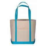 Geantă de cumpărături din bumbac natural, cu pliu la bază – cu imprimare personalizată — fotografia 2