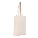 Tote bag cu burduf din bumbac premium de 240g cu mânere lungi 38x42x9cm — fotografia 1