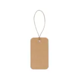 Etichetă dreptunghiulară fabricată din hârtie 100% reciclată (700 g/m²) Label Rectangular – cu imprimare personalizată — fotografia 1