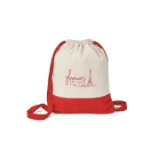 Rucsac cu snur 100% bumbac (180 g/m²) Romford – cu imprimare personalizată — fotografia 5