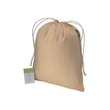 Pungă cadou din bumbac organic, 140 g/m², 25 x 30 cm – cu imprimare personalizată — fotografia 1