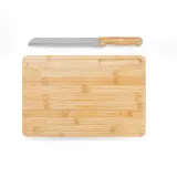 Tocător de pâine din bambus cu cuțit inclus Catcher – cu imprimare personalizată — fotografia 3