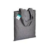 Pungă de cumpărături din bumbac reciclat, 280 g/m², cu mânere lungi – cu imprimare personalizată — fotografia 1