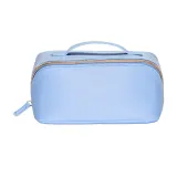Trusă de călătorie pentru produse cosmetice din PU. Prezintă închidere cu fermoar – cu imprimare personalizată — fotografia 2