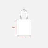 Pungă de cumpărături din R-PET de 70 g/m², sigilată termic – cu imprimare personalizată — fotografia 4