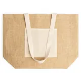 Tote bag Gavia laminată din iută — fotografia 2