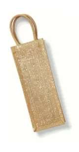 Tote bag din iuta pentru sticla - Shimmer Jute Bottle Bag — fotografia 3