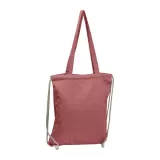 Tote bag 2 în 1 din bumbac reciclat (sacoșă si rucsac) 140 g/m² — fotografia 3