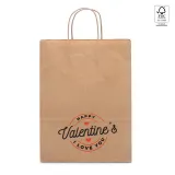 Pungă de hârtie kraft (115 g/m²) Leia – cu imprimare personalizată — fotografia 3